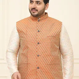 SOJANYA PLUS Self  Design Nehru Jacket-picture-26
