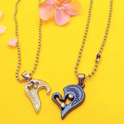 J.S ENTERPRISES Heart Shaped Pendants with Chains-picture-6