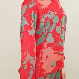 The Maple Floral Printed Collared Shirt With Trousers image 3