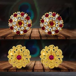 VIVASTRI Women Gold-Plated Alloy Earrings-picture-33