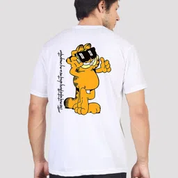 Greylongg Men Printed Drop-Shoulder Sleeves Applique T-shirt-picture-25