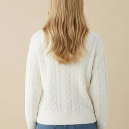 DressBerry Women Cable Knit Cardigan image 3