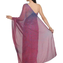 Exotic India Leheriya Pure Chiffon Leheriya Saree image 3