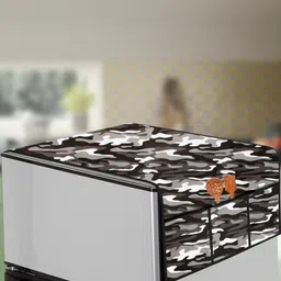 The Furnishing Tree Grey Printed Refrigerator Cover-picture-37
