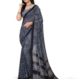 Moda Rapido Abstract Printed Saree With Blouse Piece-image-10