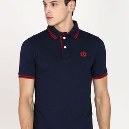 Provogue Men Polo Collar Applique Slim Fit T-shirt-picture-23