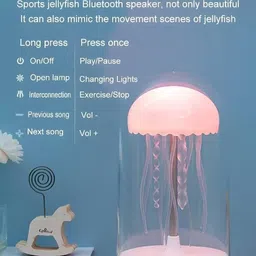 xynergi Jellyfish Bluetooth Speaker Lamp – 7 Color Changing LED Light Night Lamp image 3