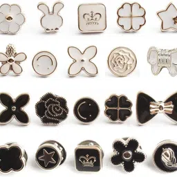 kawn Shirt Safety Brooch Pins for Women Cover Up Button Pins for DIY Clothing Instant Metal Buttons-picture-41