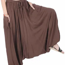 Solid Rayon Women Harem Pants-image-45