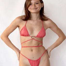 LUXESTYLE Halter Neck Sleeveless Swim Bikini Set image 5