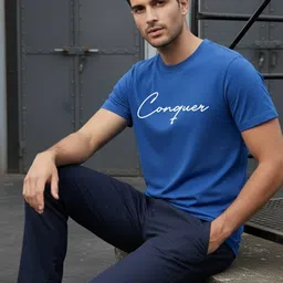 Moda Rapido Men Typography Printed T-shirt image 4