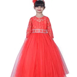 Wow Princess Lace A-Line Maxi Dress-image-73