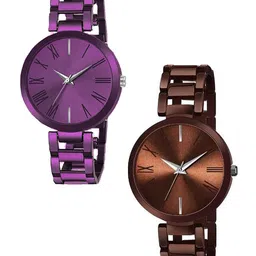FROZIL Women Pack Of 2 Round Dial Straps Analogue Watch TNR-BR-P-picture-12