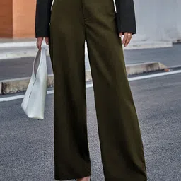 BAESD Women Relaxed Straight Leg High-Rise Trousers-picture-51