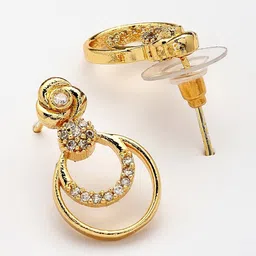 ZENEME Gold-Plated Diamond-Studded Jewellery Set image 4