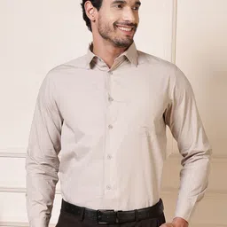 elioop Premium Relaxed Fit Spread Collar Long Sleeves Cotton Formal Shirt-picture-20