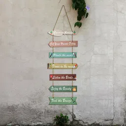 devoriva Garden Rules Wooden Wall Hanging Decorative Sign for Home & Outdoor-picture-24