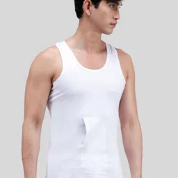 AMUL COMFY Pack Of 2 Pure Cotton Undershirt Innerwear Vests AC-IPKTVESTRN-WHT-S-2PC image 2