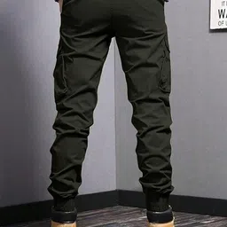 R.Code by The Roadster Life Co. Men High-Rise Regular Fit Cotton Trousers image 3