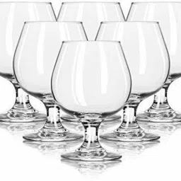 afast (Pack of 6) Royal Wine, Cocktail, Champagne Drinking Clear Glass Set- S4 Glass Set Wine Glass-picture-22
