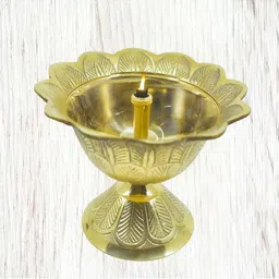 Heaven Decor 2 Pieces Gold-Toned Textured Kuber Devdas Diyas image 5