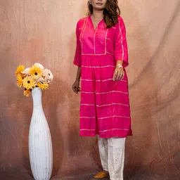 Uttariya Women Sequinned Pure Cotton Kurta Set-picture-11