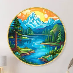 Livin'luxe Multicoloured MDF Other Wall Paintings image 3