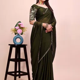 K 5 Fashion Embroidered Pure Chiffon Saree-picture-39