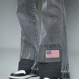 FUGAZEE Men Flared Clean Look Light Fade Pure Cotton Jeans image 4