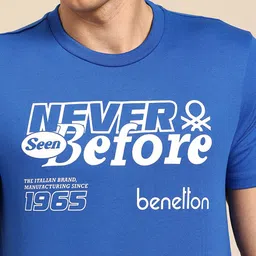 United Colors of Benetton Typography Printed T-shirt image 3