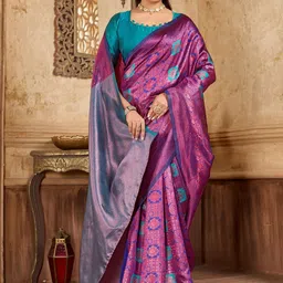 sareyavella Woven Design Zari Art Silk Handloom Kanjeevaram Saree-image-20