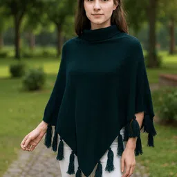 Style Quotient Women Poncho with Fringed Detail-picture-20