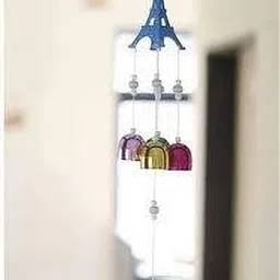 novowels Colorfull Effil Tower 5 Bell Decorative Showpiece - 18 cm image 3