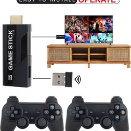 NEW wireless gaming tv stick hdmi 16bit 64gb with 2 wireless joystick video game 25th Anniversary Edition image 2