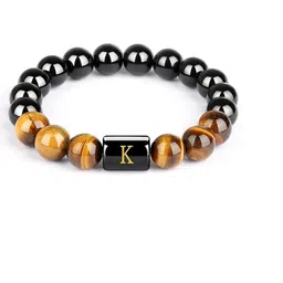 EDMIRIA Unisex K Initial Elasticated Crystals Bracelet-picture-32