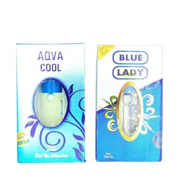 RAVIOUR LIFESTYLE Set Of 2 Aqua Cool & Blue Lady Roll On Attar - 8 ml Each-picture-15