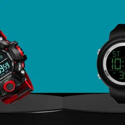 skiviei 6 Months Warranty Wrist Watch Sport Watch with Red Strap & Water Resist G-90 Digital Watch - For Boys & Girls F-TM549_FLTC-TM532-picture-16