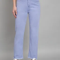 Moda Rapido Women Jean Straight Fit High-Rise Light Fade Stretchable Jeans-image-38