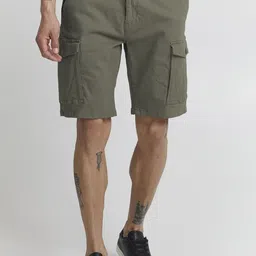 Mast & Harbour Men Regular Fit Mid-Rise Cargos Shorts-picture-25