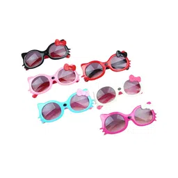 SHOP FRENZY Unisex Kids Cateye Sunglasses with UV Protected Lens-picture-24