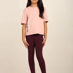 Robinbosky Girls Solid Premium Cotton Lycra Ankle-Length Leggings-picture-16