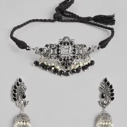 PUJVI Silver-Plated Beaded Jewellery Set-picture-37