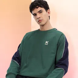 HRX by Hrithik Roshan Colorblocked Detail Relaxed Fit Sweatshirt-picture-37