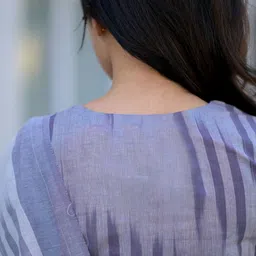 GoSriKi Striped Round Neck Kurta With Trousers & Dupatta image 5
