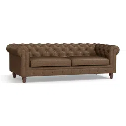 urban ladder create Winchester Essential 3 Seater Fabric Sofa in Mocha Colour image 2