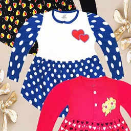 KidzzCart Polka Dot Print Fit & Flare Dress image 3
