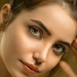 Comet Busters Gold-Plated Artificial Stones Studded Clip On Non Piercieng Ring Nosepin image 5