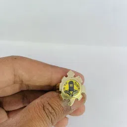 R G MART Unisex Gold-Plated Enamelled Finger Ring image 4