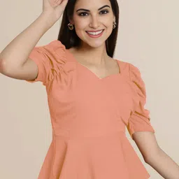 Mast & Harbour Puff Sleeve Top image 3