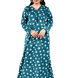 MIAVII CREATION Printed Maxi Nightdress-image-72
